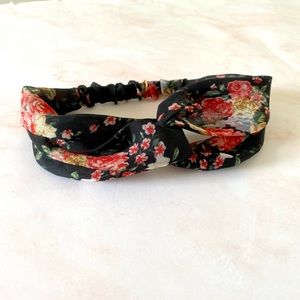 Black Floral Headband